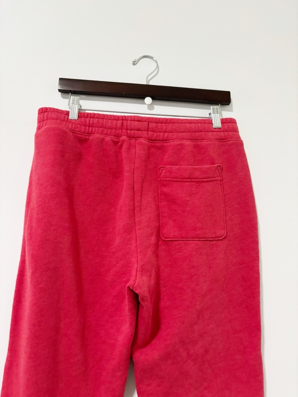 Hollister Drawstring Sweatpants Men's Bright Red Loungewear Preppy Athleisure - Picture 6 of 11